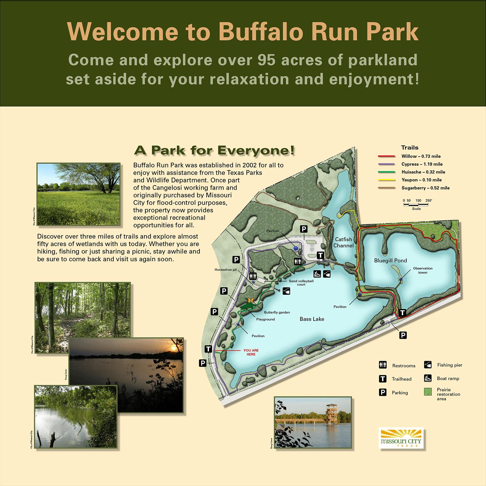 Buffalo run park orientation map