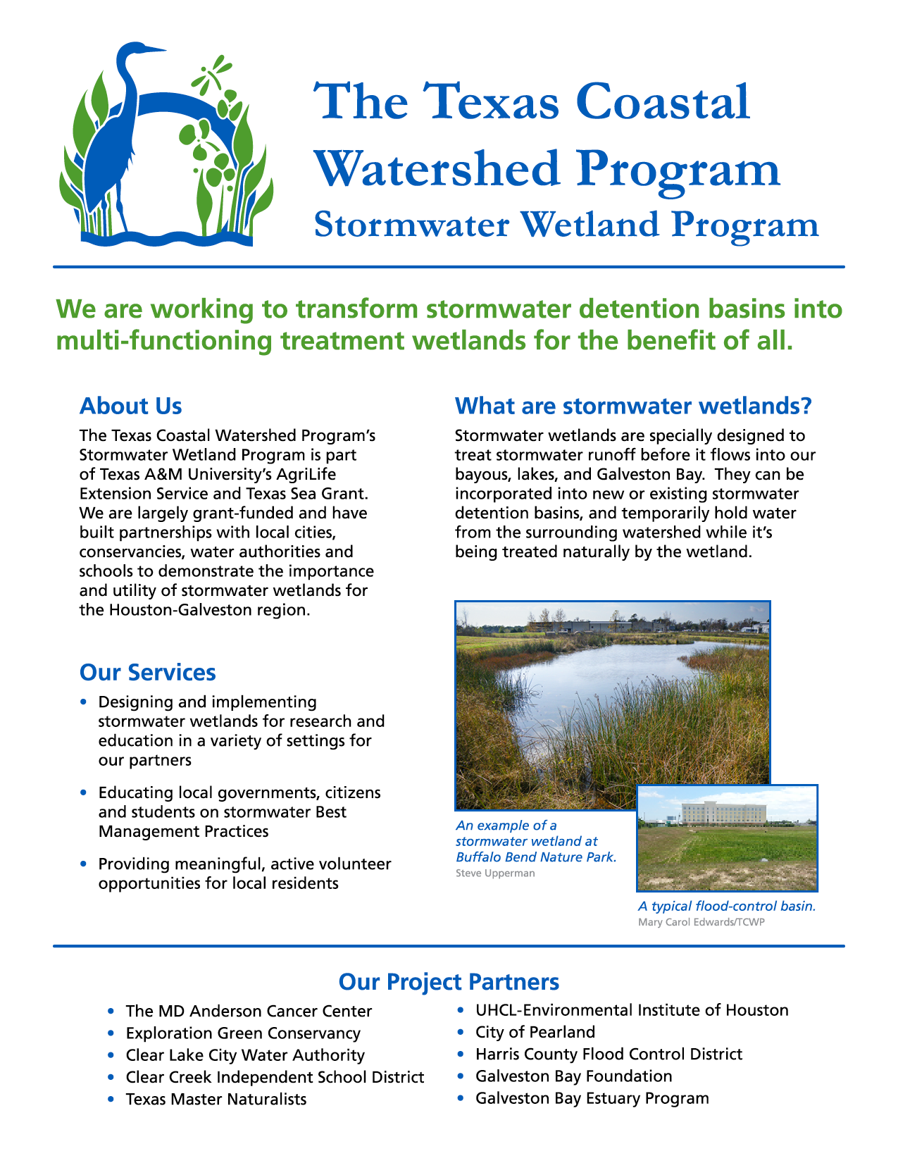 Texas Coastal Watershed Program Handout